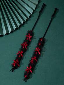Concise Version: Lace Bra Straps With Bow | Summer Floral Shoulder Straps | Anti-Slip Invisible Bra Accessories - Multicolor - View 6