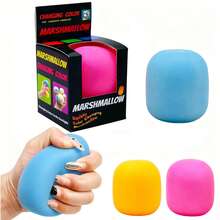 1PC-2026 New Nee Dohs Needo Marshmallow Color-Changing Cylindrical Marshmallow Maltose, Squeeze Marshmallow Maltose Stress Relief Toy, Stress Relief Toy - Multicolor - View 2
