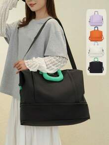 Summer Sport Yoga Gym Bag For Women Men, Large Capacity Expandable Travel Duffle Bag - Multicolor - View 7