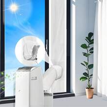 Window Sealing Cloth, (Two Sizes Available: 35.43*9.84 Inches, 63*9.84 Inches), Portable Air Conditioner And Cloth Accessories, Universal Window Sealing Strip For One Or Two Hoses, Suitable For Horizontal & Vertical Sliding Windows - Multicolor - View 2