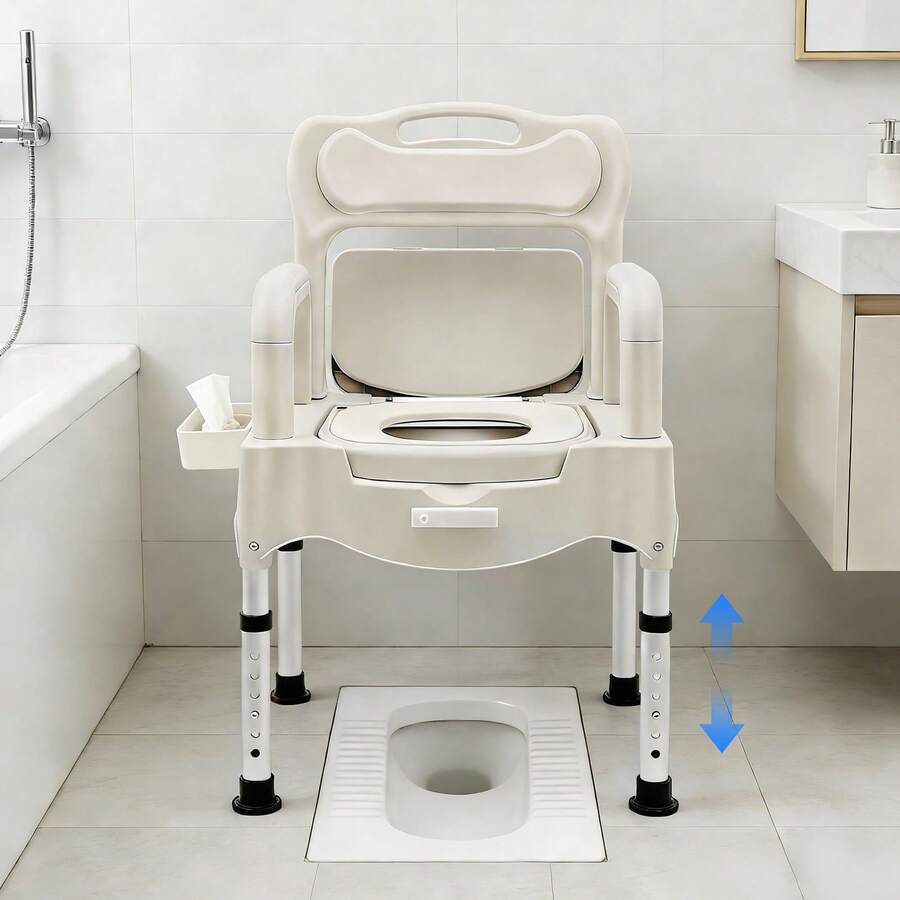 SENDERPICK Bedside Commodes Chair For Seniors, Portable Toilet Chair Height Adjustable Commode Toilet For The Elderly And Disabled - View 1
