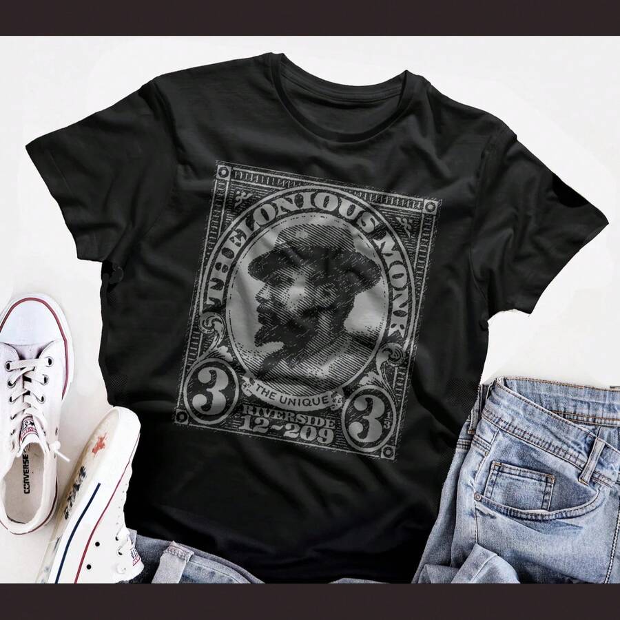 Thelonious Monk T Shirt Jazz Blue Note Prestige - Black - View 1