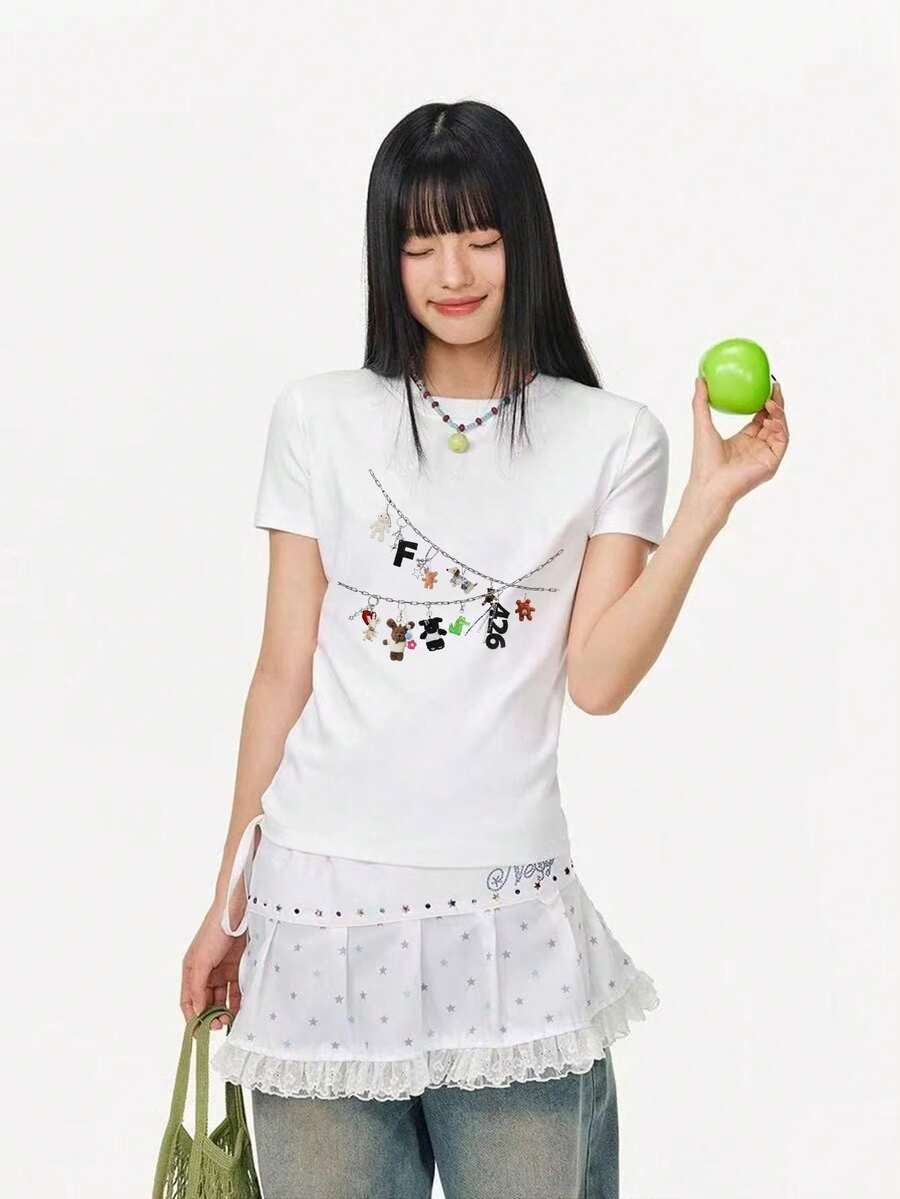 Women T-Shirts - White - View 1