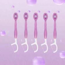 50/25/15/5/1 藍色一次性旅行口腔護理棉棒 - 個別包裝迷你清潔工具，舌刷、牙線和牙籤 - 適合酒店、旅行、露營和居家使用的便攜日常套裝(盒裝或袋裝隨機) - 彩色 - 查看 3