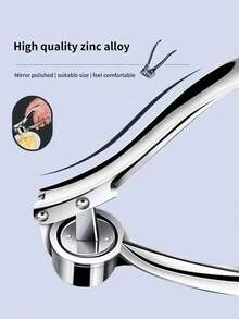 1 Piece Multifunctional Aluminum Alloy Garlic Press, Manual Garlic And Ginger Crusher, Kitchen Utensils, Easy To Use, Sturdy Structure, No Electricity Required, Manual Garlic Chopper For Garlic, Chili, Onion, Salad, Kitchen Tool - Multicolor - View 13