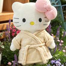 1 pièce Peignoir, Pyjama, Peluche, Oreiller de sommeil, Cadeau d'anniversaire, Cadeau de la Saint-Valentin, Souvenir - Gris pâle - Voir 4