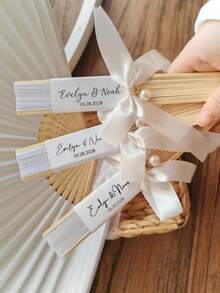 Wedding Favor Fans (Bulk Supply) / Bride And Bridesmaid Favors / Romantic Summer Wedding Special Event Fans / Folding Fans - Multicolor - View 7
