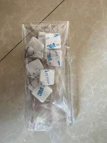 10pcs Self-Adhesive Foam Board Picture Hangers, Plastic Material, No Nails Needed, Suitable For Home Wall Decor, Frames, Bathroom, Wardrobe, Kitchen Cabinets, White - White - View 12