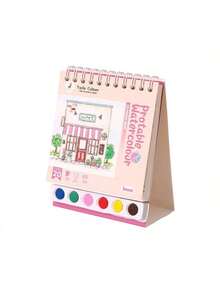 20-Page Watercolor Painting Set - Complete All-In-One Art Kit For Beginners And Artists, Premium Paper With Illustrations, Suitable For Creative Leisure Activities - Color Mixing - View 7