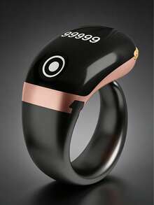 1pc Fashionable High-End Counting Ring, Electronic Smart Touchscreen Counter, Multi-Color Options, Prayer/Behavior Tracking, OLED Display, One-Click Finger Count Control, Tasbih Ring (Lithium-Ion Batteries) - Touchscreen Version - View 10