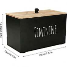 Wooden Tampon Holder For Bathroom, Feminine Product Organizer, Pad Organize Case, Lady Stuff Storage Box For Bathroom Accessories - View 10