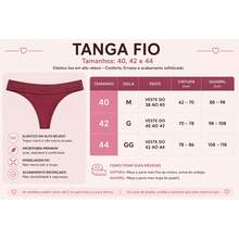 Kit com 10 Tangas Fio Dental com Elástico Largo Calcinha Cintura Alta em Cotton Liso Conforto e Qualidade - Multicolorido - Visão 8