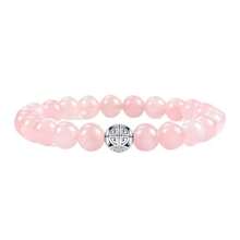 Handcrafted Gemstone Healing Energy Bracelets 925 Sterling Silver Double Happiness Pendant Natural Wellness for Women 8mm Beads - Labradorita AAA - Ver 2