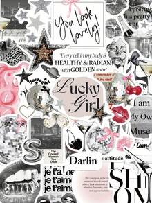 50/100pcs Silver Lucky Girl Stickers, Waterproof Cartoon Gift Decorative Stickers, Suitable For Scrapbooks, Notebooks, Laptops, Suitcases, Guitars, Water Bottles, Phone Cases, DIY School Supplies - A - View 7