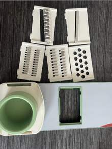 Stainless Steel Multi-Function Vegetable Slicer, Grater And Shredder, Manual Kitchen Tool, Time-Saving Prep Tool, Suitable For Various Vegetables, Vegetable Slicer And Chopper (Random Color) - View 9
