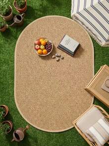 1pc Oval Area Rug, Decorative Carpet, Bedroom Decor, Floor Mat, Rug, Home Decor, Living Room Carpet, Small Living Room Rug, Bedroom Rug, Living Room Home Decor, Outdoor Rug, Washable Carpet - Multicolor B - View 6