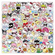 SANRIO 102 piezas Pegatinas con Patrones Accesorios de Decoración DIY para Álbum de Recortes - 102 unidades - Ver 1
