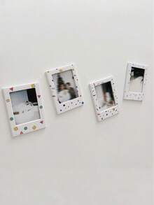 1pc/3pcs Mini Photo Frame Magnetic Personalized Fridge Magnet Creative Small Card Decoration Hollow Desktop Ornament - 8.8cm*6.5cm - View 7