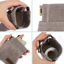 Pet Training Dog Treat Bag, Hands-Free Puppy Treat Pouch With Carabiner, Portable Auto-Closing Dog Walking Bag, Suitable For Travel Or Outdoor Use, Pet Feeding Treat Reward Pouch, Black, Gray, Khaki, Green - Multicolor - View 11