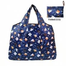 Soft Cute Cartoon Animal Print Large Capacity Palm-Sized Foldable Shopping Bag, Waterproof And Durable, Suitable For Grocery/Shopping/Travel, Exquisite Appearance, Reusable - A - View 9