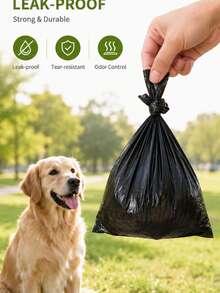 20 Rolls Thickened Pet Dog Poop Bags, Designed To Solve Pet Waste Cleanup Problems. Thickened And Reinforced For More Durability; Leak-Proof And Waterproof For More Peace Of Mind. Portable Design Is Very Convenient. - Multicolor - View 5