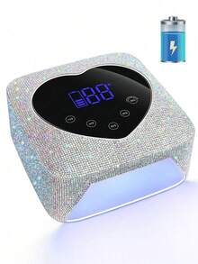 DianaBeauty Built-In Battery Wireless UV LED Nail Curing Lamp, Professional Nail Art Equipment Tool Suitable For All Gel Nails - White - View 8