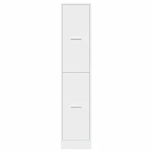 Apothecary Blanc 30x41x144,5 cm Bois d'ingénierie - Blanc - Voir 5