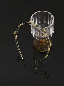 1件簡約時尚金屬花朵髮箍髮飾，輕奢優雅百搭甜美，適合日常出遊、通勤、度假與派對，女款髮箍髮帶 - 彩色 - 查看 9