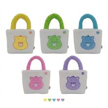 Care Bears 25cm 絨毛托特包，可愛風格，柔軟蓬鬆，女孩迷你單肩手提包，適合旅行與購物 - 彩色 - 查看 8