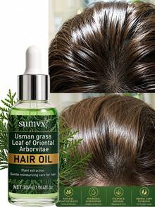 SUMVX Usman Herbal 雪松髮油，含天然植物萃取，深層清潔，易沖洗泡沫，快速去除雜質與油脂，適合所有人使用 - 30mL/1.014FL.OZ - 查看 2