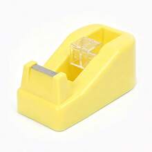 Macaron Color Tape Dispenser With Weighted Non-Slip Base & Sharp Blade, Easy To Cut, Stationery For Students, Office Use, Home Use, DIY Crafts, Art Projects, Scrapbooking, Gift Wrapping & Parcel Packing - Multicolor - View 9
