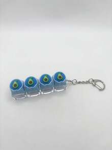 Cat Paw Keycap Keychain, Cute Couple Key Ring, Creative Men's Keychain, Holiday Gift & Bag Charm - Color - View 4