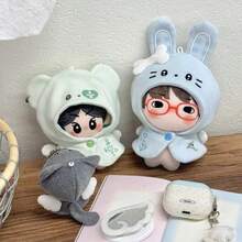 10cm/13cm 娃娃服裝套裝系列，娃娃穿搭服飾，套裝組合，娃娃配件，毛絨玩具衣服，明星粉絲周邊娃娃服，派對贈品，生日禮物(不含娃娃) - 彩色 - 查看 3
