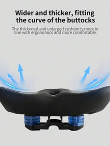 TOSUOD Bicycle Seat - Ergonomic Bicycle Saddle With Shock-Absorbing Padding, Anti-Slip Surface And Thickened Cushioning, Suitable For Long-Distance Riding - Compatible With Road Bikes, Mountain Bikes And Hybrid Bicycles - Fits Rear Rack/Mounting Bracket - Ideal Choice For Male And Female Cyclists, Bicycle Seat, Comfortable Riding Gear, High-Quality Padding, Suitable For Long-Distance Riding, Thickened Comfort, Reinforced Stitching, Adult Cyclists - Multicolor - View 4