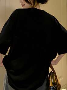 Women T-Shirts - Black - View 2