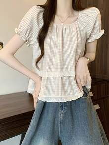Women Blouses & Shirts - Baby Blue - View 4