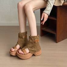 Women Platforms & Wedge Sandals - Orange - View 2