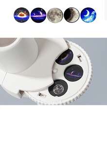 Proyector de luz nocturna de galaxia y cielo estrellado, parche de proyección portátil, luz nocturna LED ajustable 360°, adecuado para dormitorio, techo del hogar, decoración de coche, regalo - Proyector - Ver 8