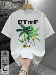 Camiseta de Algodón Puro para Hombre Personalizada con Estampado Único de Rana Divertida "DtMF" Puerto Rico Bunny, 1 Pieza, Corte Ajustado, Prenda de Alta Calidad - Blanco 5 - Ver 6
