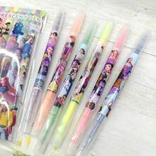6支高價值卡通螢光筆，惡魔獵人女團雙頭螢光筆，開學季與節日完美禮物，[隨機發貨] - 彩色 - 查看 9