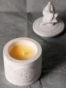 Valentine's Day Gift Statue Scented Candle, Creative Plaster Fragrance Decor, Long-Lasting Indoor Incense Bas-Relief - Multicolor - View 2