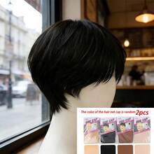 Men's Short Straight Synthetic Wig, Gold Color, For Halloween Costume Role Play - Multicolor - View 8