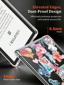 1個夏季花卉Kindle透明保護殼，防震，全覆蓋透明外殼，矽膠軟殼，相容於Kindle第11代2022/Kindle Paperwhite第12代2024/Kindle Colorsoft Signature Edition，Clara顏色/黑色/白色/2E - 彩色 - 查看 8