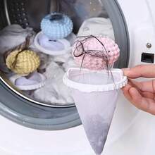1pc Textured Ball Washing Machine Filter Net Hair Remover Laundry Ball Multi-Functional Cleaning Ball For Collecting Hair And Debris In Washing Machine - A - View 4
