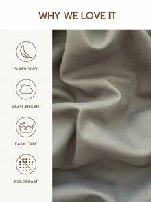 1 pieza Funda de almohada de encaje de poliéster 100% de unicolor (inserto de almohada no incluido), adecuada para decoración de dormitorio, boda, romántica, estilo bohemio - Gris niebla - Ver 3