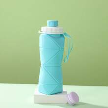 Portable Large-Capacity Collapsible Silicone Cup, Retractable Water Bottle For Travel - màu xanh lá - Xem 4