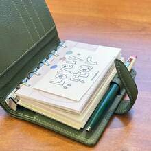 Loose-Leaf Notebook - Portable Pocket Diary, Planner And Note Companion. This Compact And Easy-To-Use Notebook Is Perfect For Daily Organization, Featuring A Durable Construction And Creative Design, Convenient For Scheduling And Journaling Anytime. - One Size - View 3