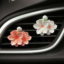Peony Car Air Freshener Clip - Glossy Scent Diffuser Holder For Vent | Premium ABS Car Accessory With Non-Slip Clip | Universal Dashboard Decoration | Elegant Floral Design For Sedans, SUVs, Trucks | Refill-Free Aroma Clip | Scratch-Resistant Airflow Deflector | Ideal Gift For Car Enthusiasts (Unisex) - A - View 6