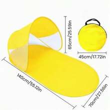 1pc Quick-Open Camping Tent, UV-Resistant Outdoor Sun Shelter, Includes Setup Tools, Suitable For Picnic, Backyard And Beach, Family Essential - B - View 6