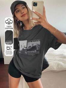 Women T-Shirts - Dark Grey - View 1